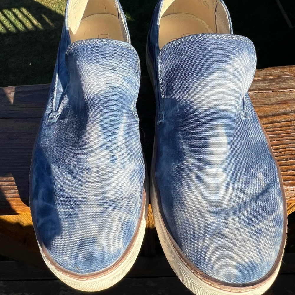 Womens Blue Slip-On Shoes